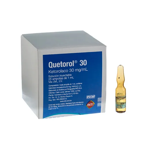 Quetorol 30 mg Amp x 1 unid