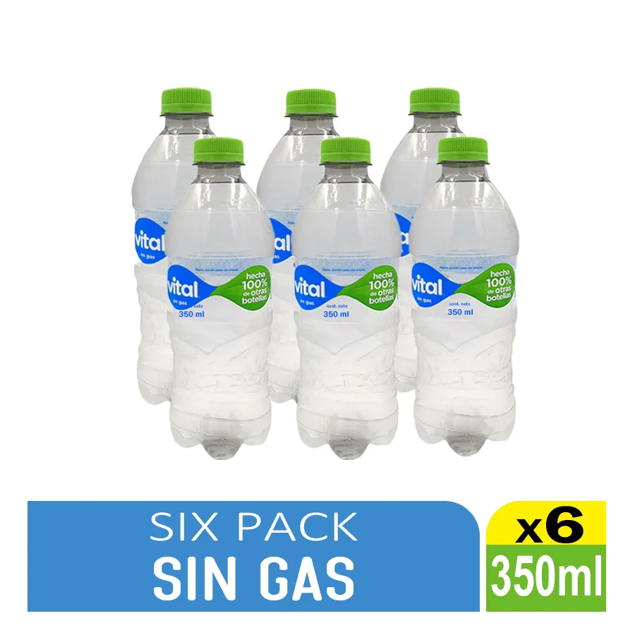 Agua Vital Mini Six Pack 350 ml | HIPERMAXI CAÑOTO | Hipermaxi