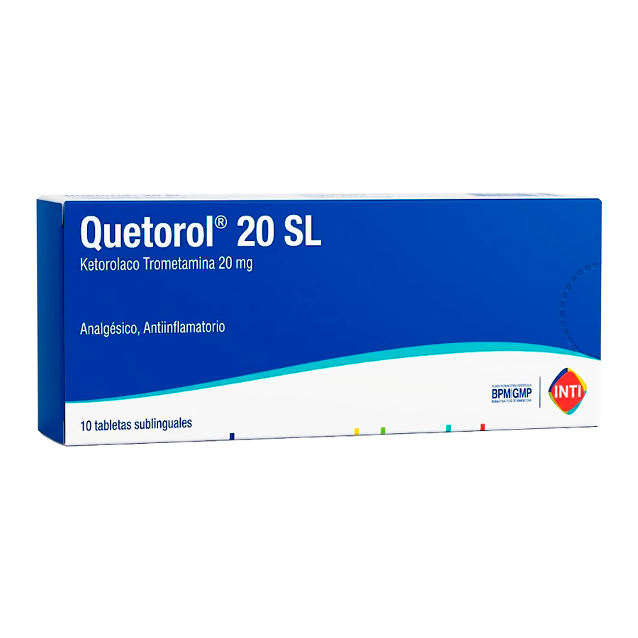 Quetorol SL 20 mg x tab Ketorolaco