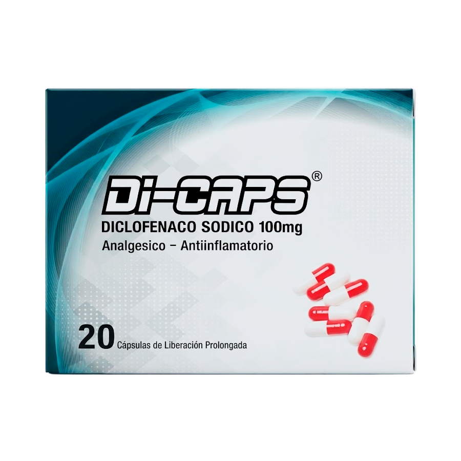 DI-CAPS 100MG X 20CAPS. DICLOFENACO SODICO