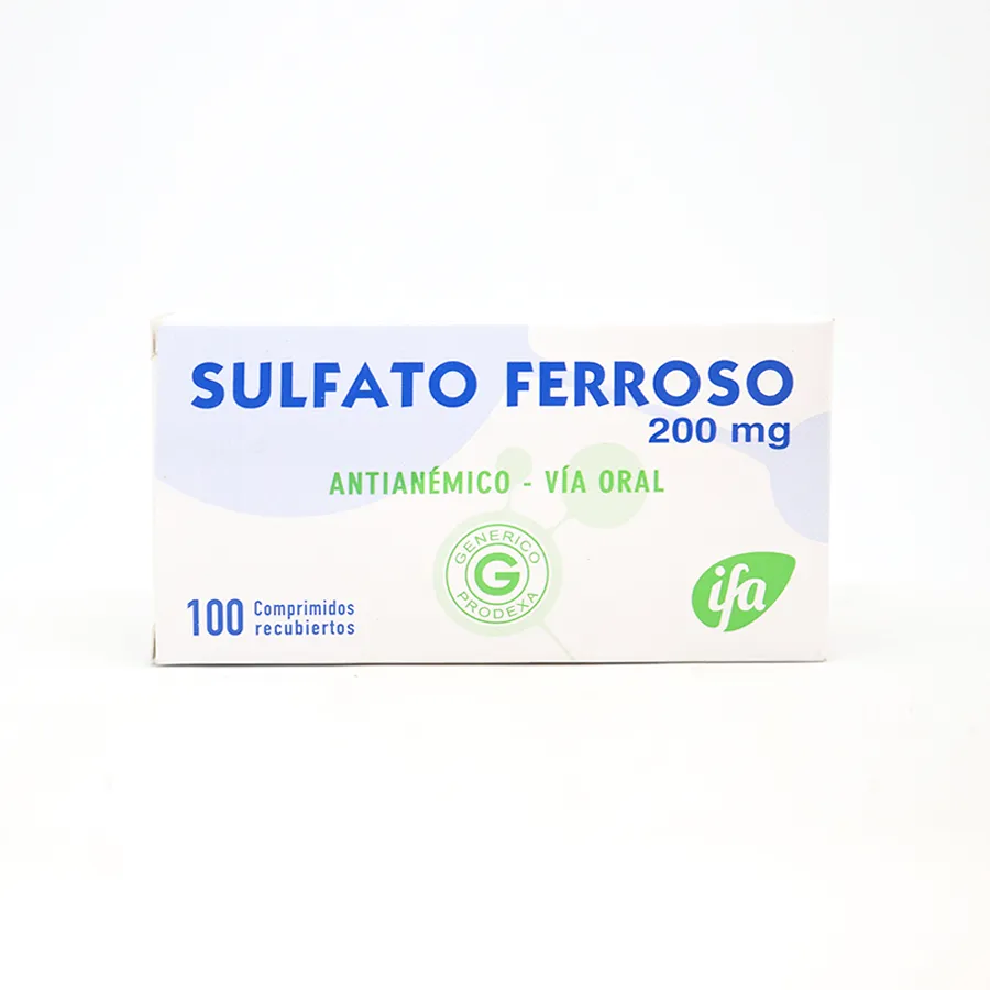 Sulfato Ferroso 200 mg x 1 comp