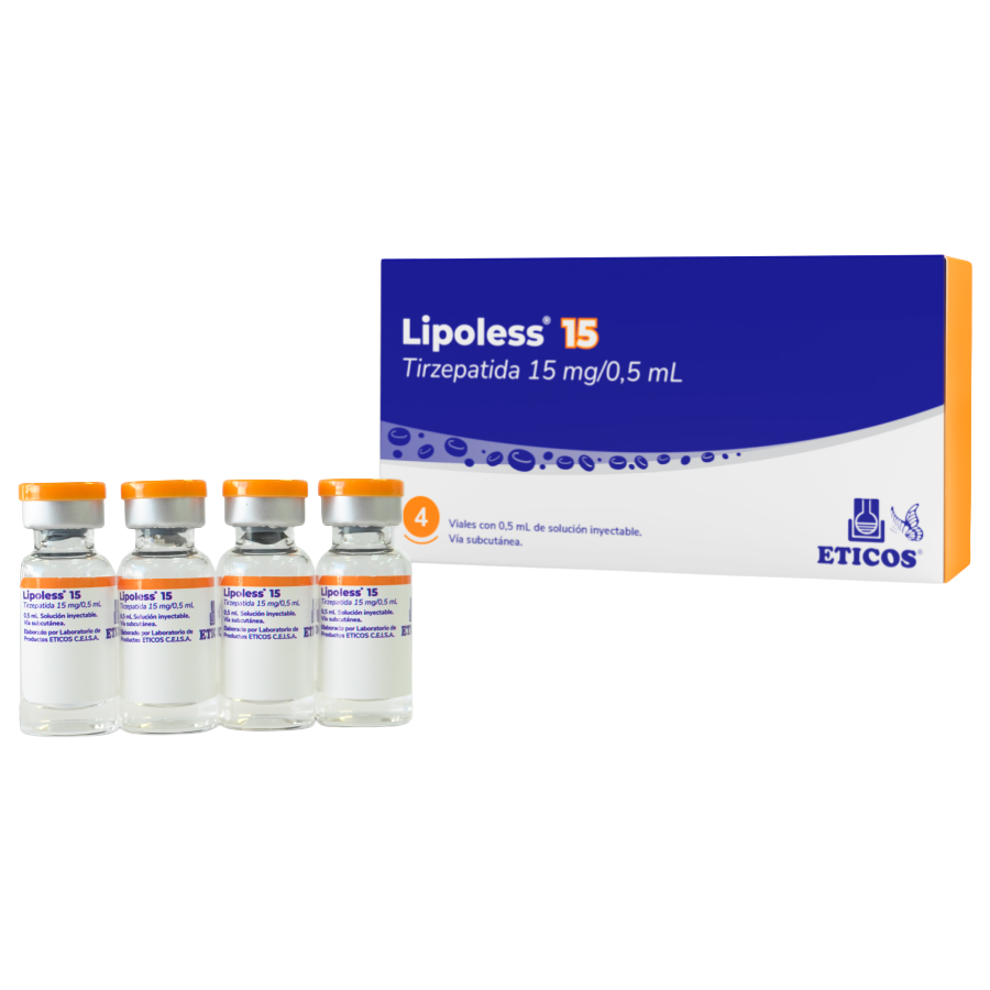 LIPOLESS 15MG/0.5ML X 4 FCO.AMP.TIRZEPATIDA