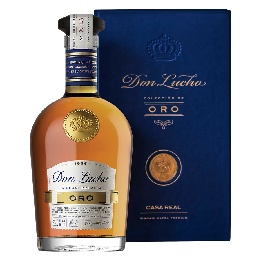 Singani Casa Real Don Lucho Oro 700 ml | HIPERMAXI JUAN DE LA ROSA