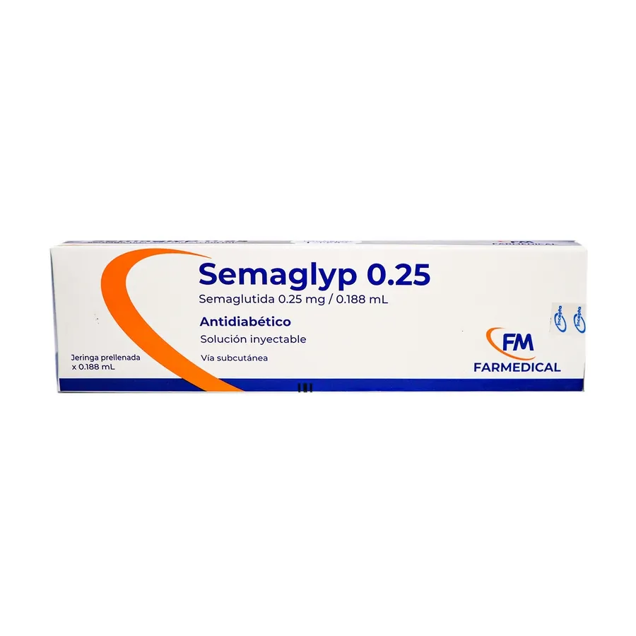 Semaglyp 0.25Mg Semaglutida Subcutánea x 1 jeringa prellenada