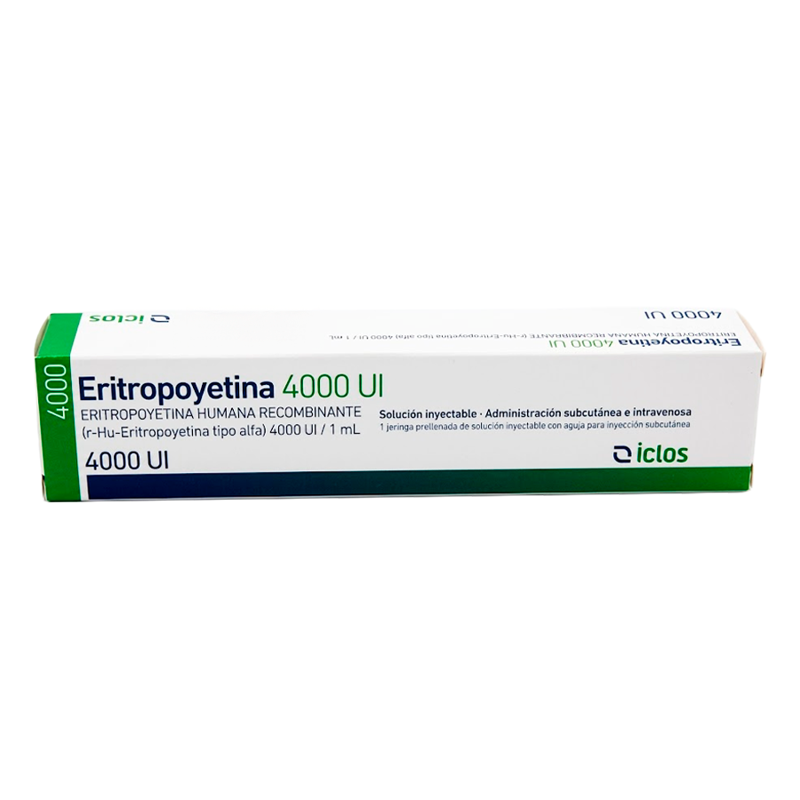 Eritropoyetina 4000 UI Onc x 1amp Frio