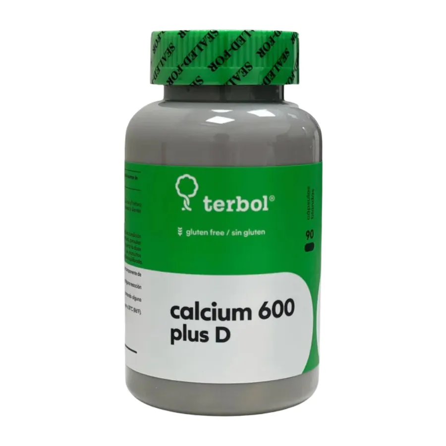 Terbonova Calcium 600 Plus D Fco. X90 Caps. Blandas