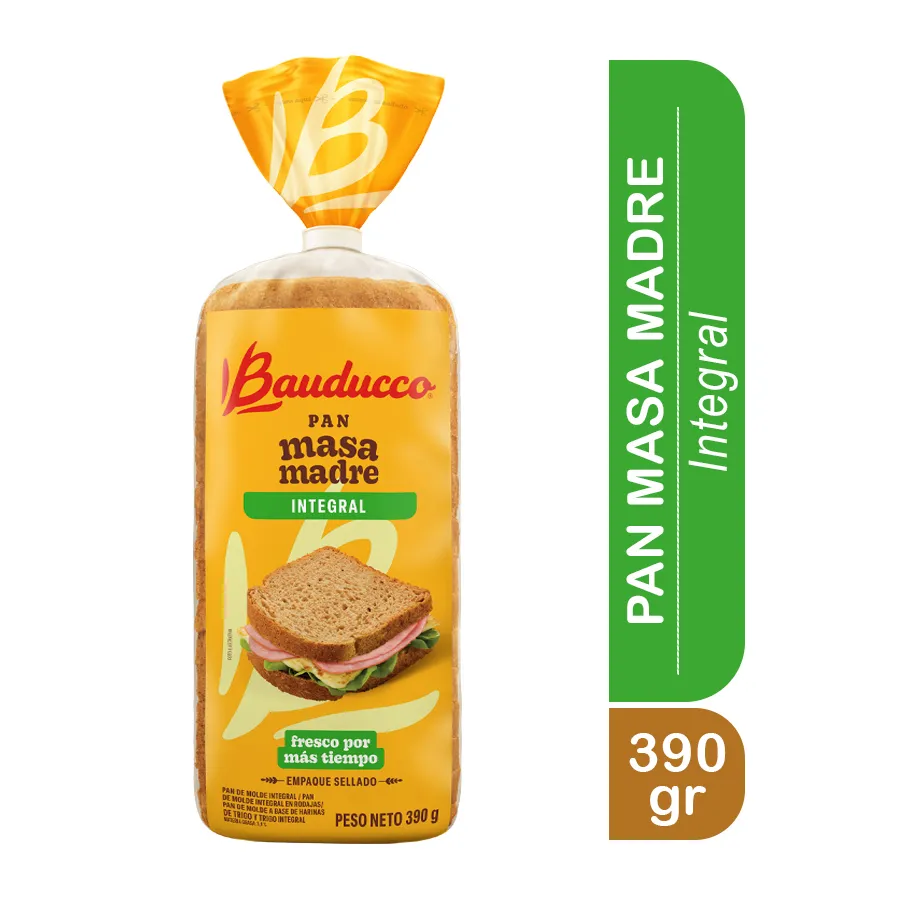 Pan Roca Pan Molde Integral Bauducco 390 gr | HIPERMAXI ROCA Y CORONADO | Hipermaxi