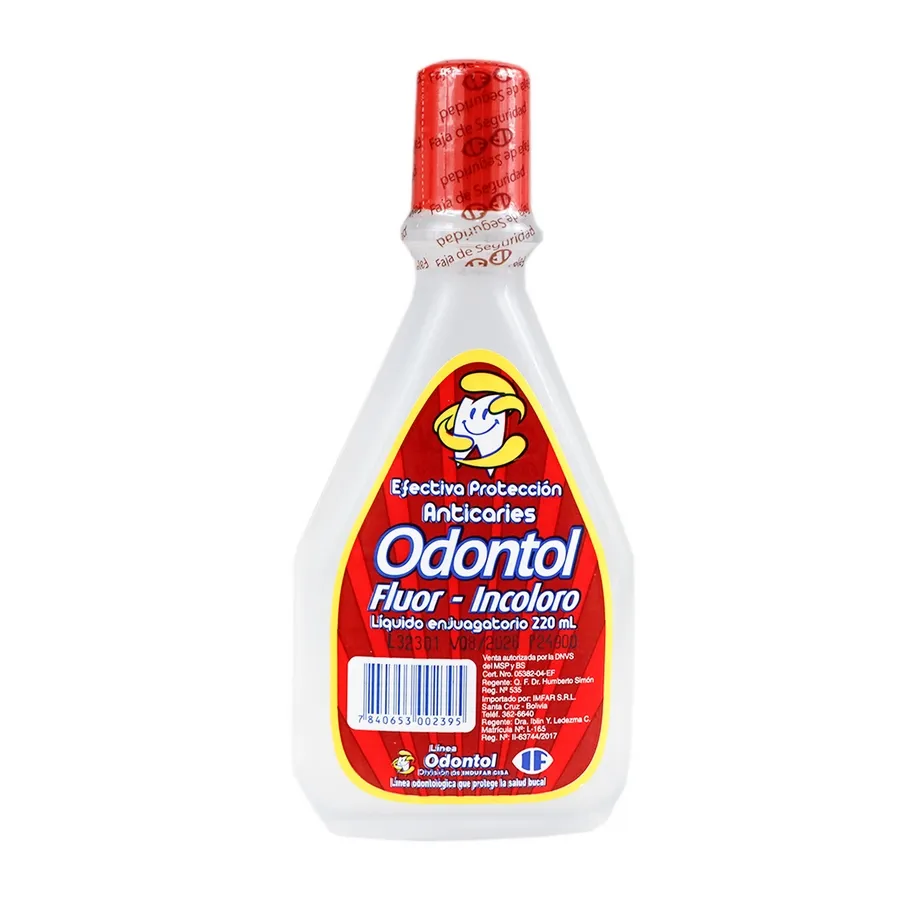 Odontol Fluor Enjuague Bucal x220ml