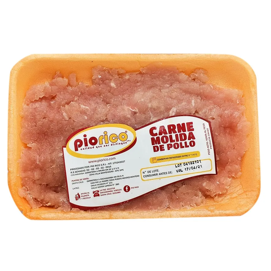 Pio Rico Carne Molida de Pollo Pio Rico Bandeja kg | HIPERMAXI PANAMERICANA ...