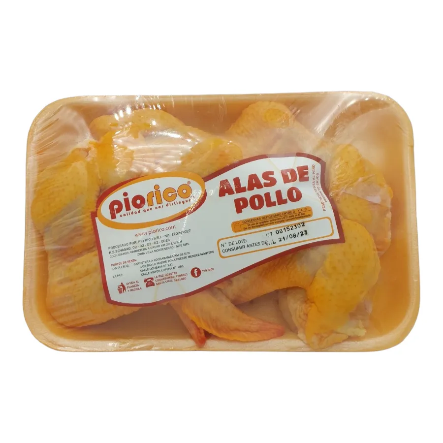 Pio Rico Alas de Pollo Pio Rico kg | HIPERMAXI JUAN DE LA ROSA | Hipermaxi