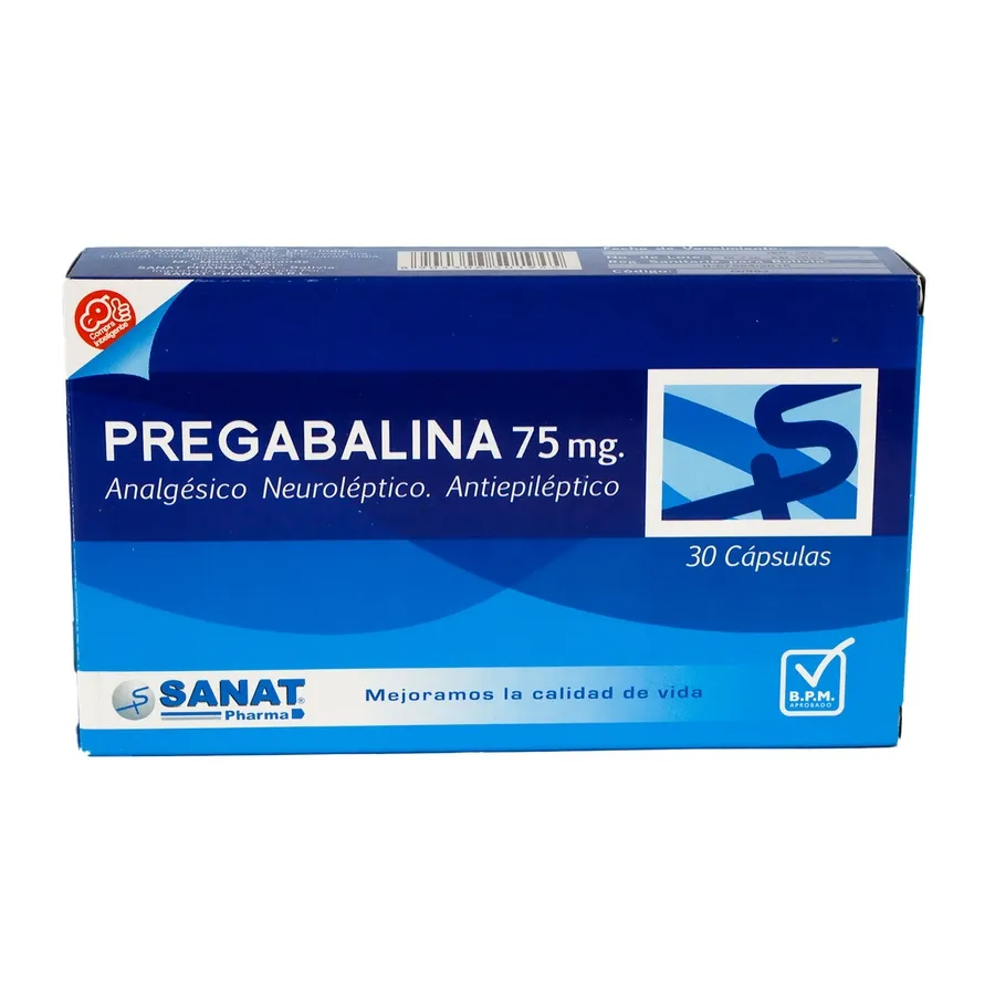 Pregabalina 75 mg x 1 cap Sanat