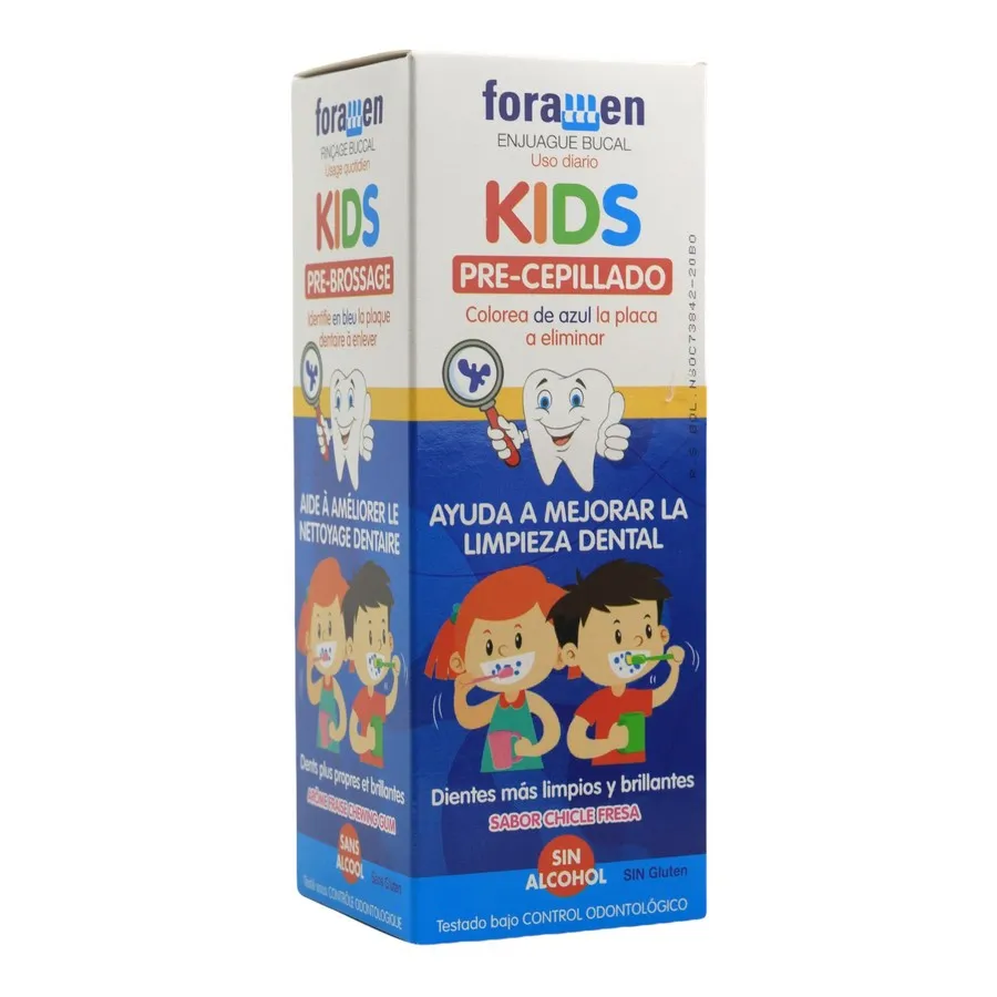 Enjuague Bucal Foramen Pre Cepillado Kids 500 ml