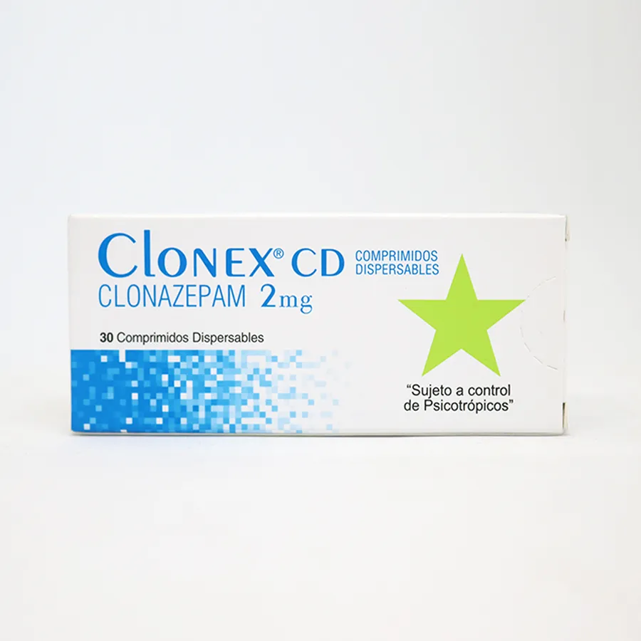 Clonex CD 2 mg X Comp. Dispersables Clonazepam (Psico)