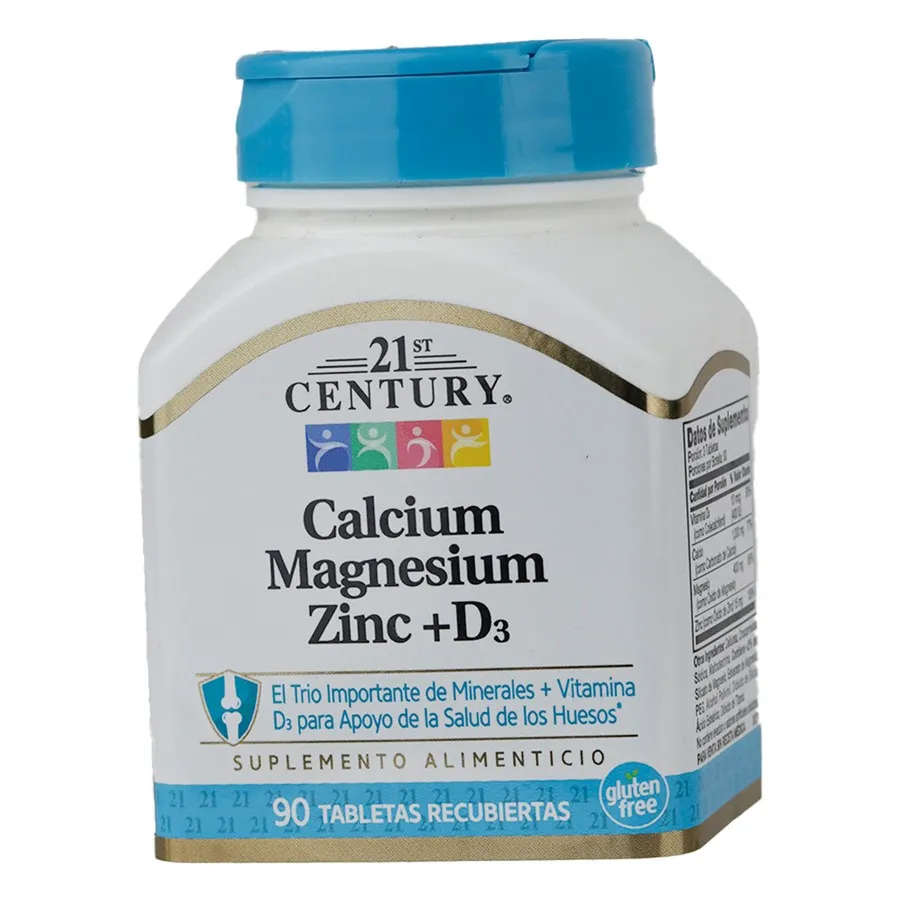 Calcium Magnesium Zinc Vit D3 Century x 90 comp